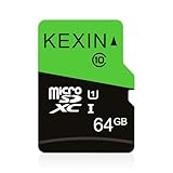 KEXIN 64GB Micro SD Karte mit SD Adapter MicroSDXC Speicherkarte 64 GB Class 10, UHS-1 Micro SD Memory Karte Micro SD Card für Handy, Kameras, Tablet (U1, 64 GB)