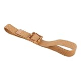 HOMSFOU Elastischer Taillengürtel aus Gewebtem Bast mit Verstellbarer Bambusschnalle Ethno Stil Komfortabel Vielseitig für Damenkleider und Jeans