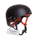 HUDORA Skaterhelm - Skateboard-Helm für Kinder, Jugendliche und Erwachsene - Hochwertiger Kopfschutz - zum Skaten, Skateboarden, Scooterfahren und Fahrradfahren - anthrazit, Gr. 56-60