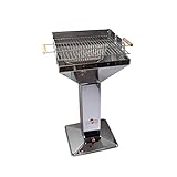 Bilderrahmen Neumann Holzkohlegrill Kingsale, Säulengrill Edelstahl, Gartengrill, Trichtergrill, Silver