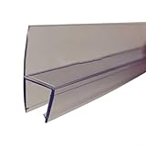 Wasserdichte Duschtürdichtung, 50 cm, Wasserabweiser für einfache Installation und Entfernung, 6 mm, 2 Stück