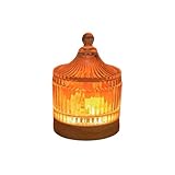 Tischlampe Salzlampe, Aromatherapie-Lampe, Kristall-Tischlampe, Schlafzimmer-Nachttischlampe, Inset-Stil, Mädchen-Dekoration, Licht, Luxus, Warme Hochzeits-Atmosphärenlampe Nachttischlampe