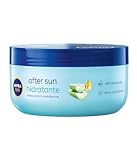 NIVEA SUN After Sun Hidratante Bálsamo Nutritivo (1 x 300 ml), crema hidratante para aliviar y revitalizar la piel, crema reparadora con aloe vera y vitamina E