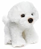 Uni-Toys - Malteser Plushie, sitzend - 13 cm (Höhe) - Plüsch-Hund - Plüschtier, Kuscheltier