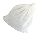 JECOMPRIS Extra Großer Wiederverwendbarer Obstbeutel aus Reißfestem Chinlon mit Kordelzug Atmungsaktives Netzgewebe zum Filtern Sicherer Lebensmittelaufbewahrung für Obst und Gemüse