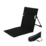Generisch Strandkorb Mit Rückenlehne Reise-Strandstuhl Tragbarer Strandmatten-Loungesessel Gefaltetes Sitzkissen Für Trekking Camping Zubehör