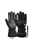 Reusch Primus R-TEX XT sehr warme, wasserdichte, Winddichte und atmungsaktive Unisex Winterhandschuhe Fingerhandschuhe Schneehandschuhe Skihandschuhe Herren Damen, schwarz-weiß, 9