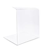 Trofecto Spuckschutz Trennwand aus PETG Acrylglas als Thekenaufsatz - Acrylglas Aufstelller - Typ 2 (100x50cm, Stärke 4mm)