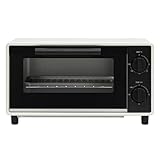10L Mini-Backofen,Oven,gehärtetes Glas, Temperaturregelung von 70-230°c,800W, Ofenhandschuhe,weiß