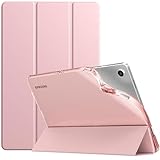 TiMOVO Hülle für Samsung Galaxy Tab A9+/A9 Plus 11' 2023 SM-X210/X216/X218, Dünn Weich TPU Schutzhülle mit Transluzent Matt Rückseite für Galaxy Tab A9+ Tablet, Auto Schlaf/Aufwach, Rosagold