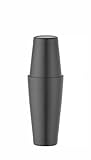 HENDI Cocktail Shaker, BarUp, Tin-on-Tin Boston-Cocktailshaker, matte Ausführung, Cocktailmixer mit 2 gewichteten Bechern: 0,6L & 0,8L, Edelstahl, schwarz