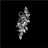 Temporäre Tattoo-Aufkleber mit Kräuterrosenmotiv, wasserfest und bis zu 2 Wochen haltbar, semi-permanente Fake-Tattoos