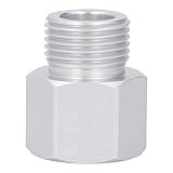 OKJHFD CO2-Zylinder-Adapter, TR21 4 auf W21.8 14 Adapter, Aluminiumlegierung, Soda-Zylinder-Konverter für Heimbierbrauen, Aquarium-Zylinder