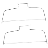 TOYANDONA 2 STÜCK Edelstahl Verstellbarer Tortenbodenteiler mit Doppeldraht für Gleichmäßige Kuchenschichten Langlebiges Backwerkzeug für Kuchen und Toast Einfach zu Bedienen Lagern