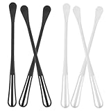 GRADENEVE 6 Stück Mini Eierschläger, Rührzubehör, Backbesen, Kleine Schneebesen, Mini Schneebesen, Löffel, Kunststoff Schneebesen Zum Kochen, Hand Soßenbesen, Mini Schneebesen, Eiermixer,