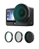 TELESIN Filter-Set für DJI Osmo Action 6 – VND 2-32 Variable ND, CPL UV Objektivfilter, Schnellaufsteck-System HD Optikglas Mehrfachbeschichtet, Action 6 Zubehör für Reise, Sport & Kinofilm