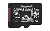 Kingston Canvas Select Plus microSD Speicherkarte 64GB micSDXC Gen3 100R A1 Ohne SD-Adapter - SDCS3/64GBSP