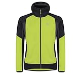 MONTURA Premium Wind Hoody Jacke Herren MJAW48X 4793 Farbe Limettengrün / Blei Fleece Jacke ideal für Trekking Bergsteigen Klettern und Outdoor-Aktivitäten Winter, Limettengrün/Blei, S