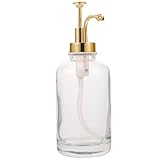 VICASKY Sirupspender Goldenem Pumpkopf Multifunktionale Flasche für Honig Lotion und Öle für Bäckerei und Lebensmittelgeschäfte Platzsparendes