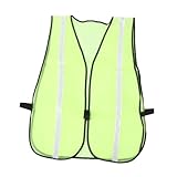 TOBBOMEY Reflektierende Sicherheitsweste aus Mesh mit Hoher Sichtbarkeit und Reflektierenden Streifen für Bauarbeiter Straßenverkehr Outdoor Einsatz für Herren und Damen Langlebig und