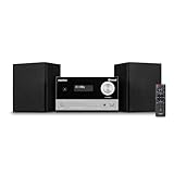 MEDION E64088 Micro Audio System Kompaktanlage (DAB+, CD-Player. PLL UKW Radio, Bluetooth, USB Anschluss, Sleeptimer, MP3, LCD-Display mit 12/24 Std. Anzeige)