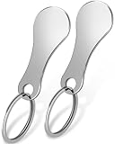 Einkaufswagenlöser aus Metall| Abnehmbarer Einkaufswagenchip als Schlüsselanhänger | Edelstahl Einkaufswagen Schlüsselanhänger