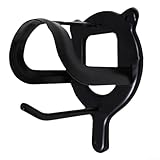 Hosrivae Schwarzer Eisen-Pferd-Sattel- und Zaumzeugständer für Zaumzeug – robuster stabiler Tack Storage Hanger, 13 x 9,8 x 8 cm, hält Sättel, Zaumzeug, Halfter & Ri