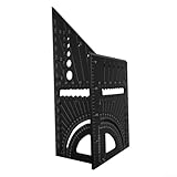 Funktionelle Schwalbenschwanz-Einsteckschablone im Messwerkzeug-Set aus Aluminiumlegierung (schwarz)