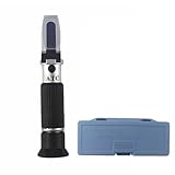 RDVXI Refraktometer, 4 in 1 ATC Refraktometer Frostschutzmittel Kühlmittel Tester Motor Flüssigkeit Propylen Ethylen Glykol Detektor Auto Sauber Batterie Test