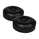 ERINGOGO 2 Stück Aufblasbare Langhantel schwimmen hanteln aufblasbare Hantelstütze Hantelspielzeug aquatische Fitnessgeräte Pool-Hanteln gefälschte Langhantel Trainingsgeräte PVC Schwarz