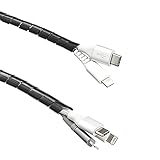 Amazon Basics Kabelkanal, ideal zur Kabelführung und zum Schutz der Kabel vor Haustieren, 10 m, schwarz