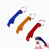 3 Stück Flaschenöffner Schlüsselanhänger, Bieröffner Schlüsselring, Bier Flaschenöffner, Bottle Opener Schlüssel Keychain