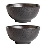 VALICLUD Keramik Reisschale Suppenschüssel Satz Lebensmittelecht Kleine Küchenschüsseln für Zuhause und Restaurant Leicht zu Reinigen Geeignet für Ramen und Snacks