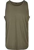 Build Your Brand Herren BB011-Basic Tank T-Shirt, Olive, 5XL