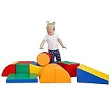 IGLU SOFT PLAY Adventure Set 8 XL Softbausteine Riesenbausteine Schaumstoffbausteine - Anti-Rutsch Multicolor