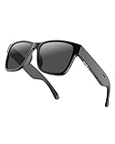 RUIMEN Smart Audio Sonnenbrille Mit Mikrofon Lautsprecher Polarisierten Brillengläsern Audiofunktion,Bluetooth Smart Sonnenbrille für Damen Herren,Hören Musik,Hände frei für Anruf Schwarz