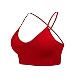 Büro- und Stuhl-Set, Sport-BH mit festen Trägern und dreieckiger Mütze für Damen, runde Leggings, rot, X-Small