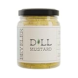BEYELER® Dill Mustard | Gourmet Dill Senf | Geschmackvolle Dill Senf Sauce | Perfekt zu Fisch & Meeresfrüchten | Exzellente graved Lachs Sauce oder Fondue Sauce | 250 ml Glas