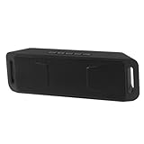 Gatuida Kabelloser Mini Funklautsprecher Tragbarer Dual Lautsprecher mit Subwoofer Stereo Outdoor Speaker für Zuhause und Unterwegs Schwarz Einfache Bedienung Langlebig und Vielseitig