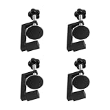 EXLECO 4er 8-54mm C Klemme Edelstahl Schraubklemme Klein mit Rutschfest Gummi Pad, Einstellbar Tischklemme Verstellbar Trägerklemme Schraubzwinge C Zwingen für Holzarbeiten Schweißen Tischlerei