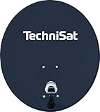 TechniSat TECHNITENNE 70 Satelliten-Schüssel für 4 Teilnehmer (70 cm digital Sat Anlage, Komplettset aus Antenne mit Masthalterung und Quattro-Switch-LNB), anthrazit