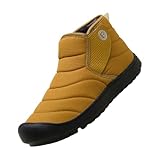 Generisch Equipment Schuhe Herren 42 Sneakers Atmungsaktive Flache Freizeitschuhe Damen Schneestiefel Winter gepolsterte warme Herrenstiefel Herren Schuhe Weis (Brown, 37)