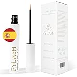 Fylash Wimpernserum für Wimpernwachstum | Ohne Prostaglandine | 5ml Wimpern Booster für 4 Monate | Natürliche Stärkung für Wimpern & Augenbrauen | Inkl. Messskala & Guides