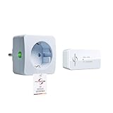 PROTECTOR ASF-410 | Funk Abluftsteuerung - Fensterkontaktschalter für Dunstabzugshaube & Kamin, Sicherer durch neuen magnetlosen Sender, 3 Jahrebatterie Laufzeit