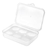 TOLIDA Eierbox mit Deckel 6 Gitter Mehrweg Eierdose Durchsichtige Kunststoffe Eierablage Verdicken mit Schnalle Reise Eier Transportbox Tragbare Eier-Aufbewahrungsbox für Küche Camping Picknick