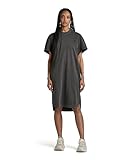 G-STAR RAW Damen Overdyed Loose T-Shirt Kleid , Schwarz (dk black gd D24483-D610-B564), L