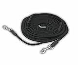 AMKA Doppellonge, schwarz Doppel Longe Longierleine 14 Meter