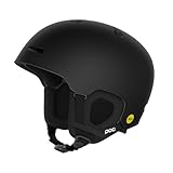 POC Fornix MIPS - Leichter Ski- und Snowboardhelm für einen optimalen Schutz auf der Piste, bei Skitouren und Freeriden, Uranium Black Matt
