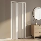 ROLLPLAST PINTO Falttür 83 x 214 cm Modell extra Standard aus PVC Farbe Weiß mit reversiblem Verschluss