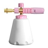 Seifenspender Breites Mundschaumkanonen Für Druckwaschmaschinen Dicke Schneeschaum Lanzen Zum Waschen Von 1/4 Zoll Schnellanschluss Schaumkanonen Mit Einstellbarer Seifenkonzentration